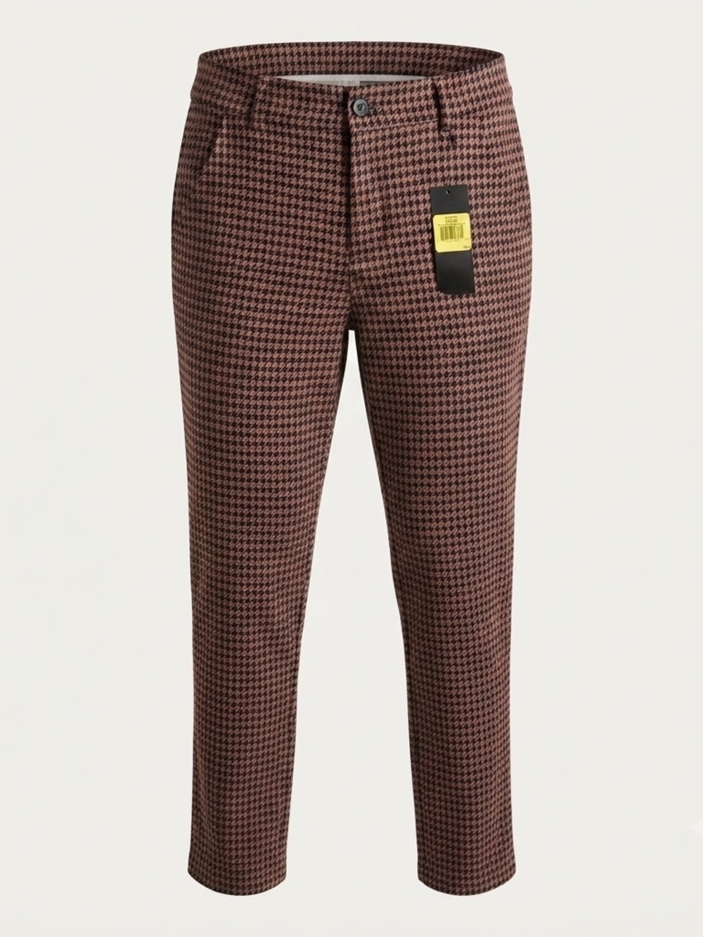 Lars Amadeus Houndstooth Pants Women Size 32 multicolor  NWT